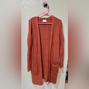 Universal Thread Terracotta Open-Front Cardigan